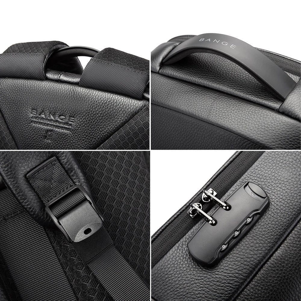 Rucsac Laptop, Piele Naturală,  BANGE BG6621