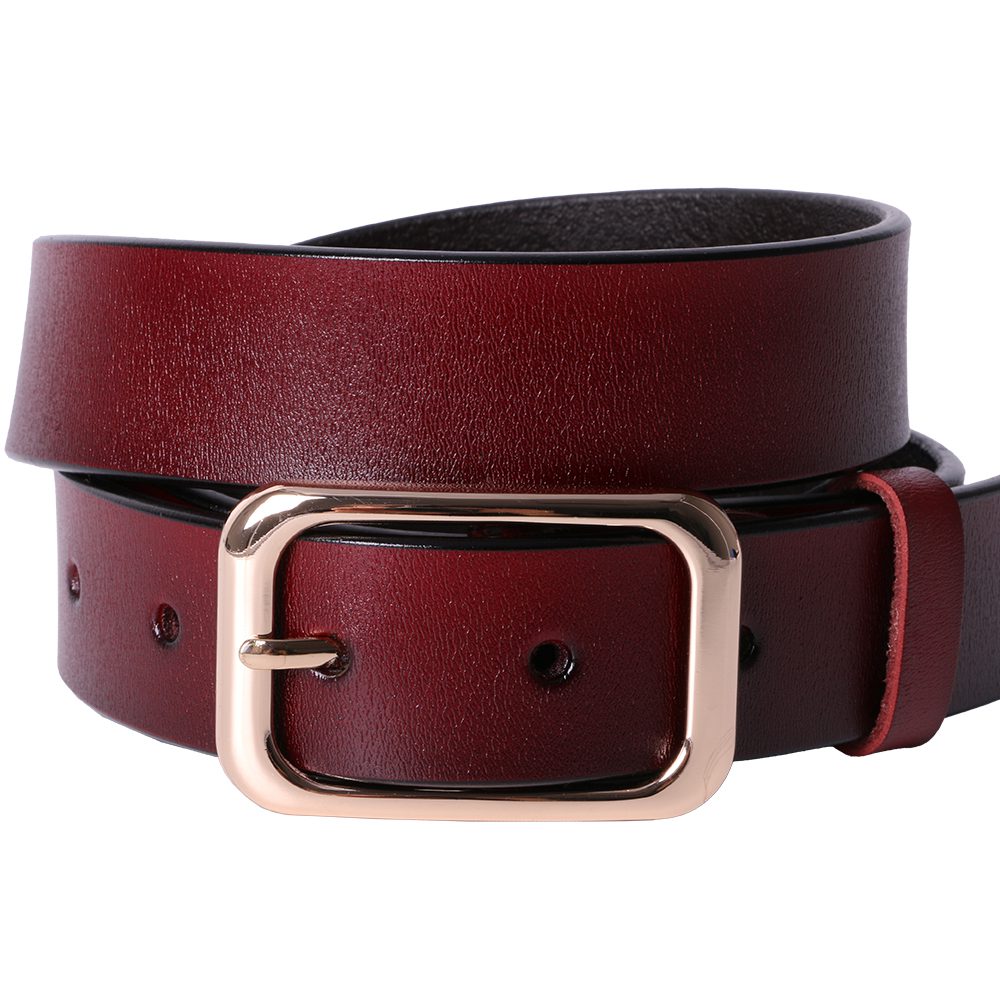 Curea dama, ROCS, piele naturala, model clasic, fara cusaturi, BZ-24
