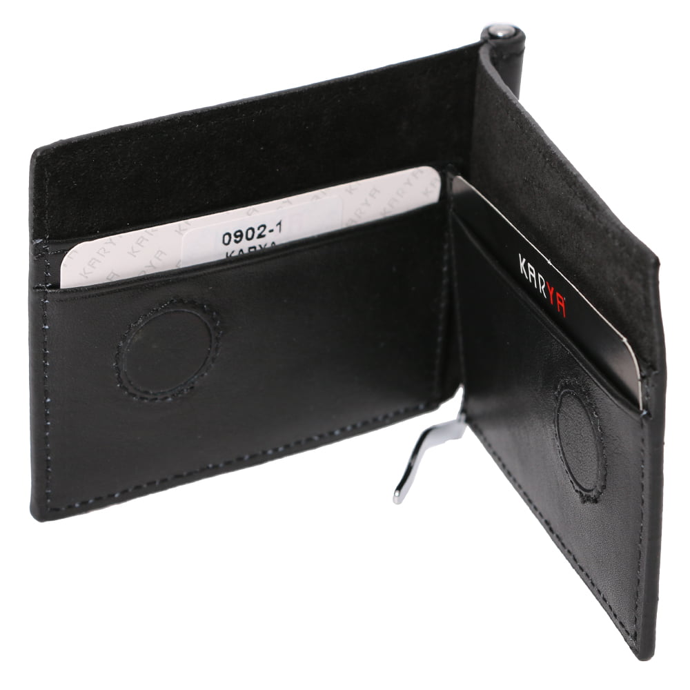 Portcard unisex, piele naturala, cu clapa metalica pentru bancnote 0902