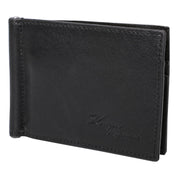Portcard unisex, piele naturala, cu clapa metalica pentru bancnote 0902