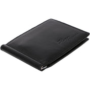 Portcard unisex, piele naturala, cu clapa metalica pentru bancnote 0902