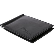 Portcard unisex, piele naturala, cu clapa metalica pentru bancnote 0902