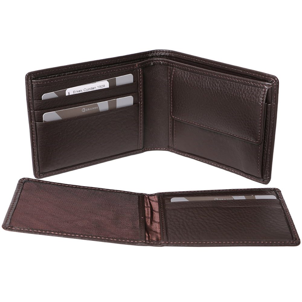 Portofel barbati, 2in1 cu portcard, piele naturala, 1508