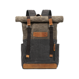 Rucsac Călătorie JOLAR, Canvas și Inserții Piele Naturală