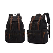 Rucsac Călătorie Canvas & Piele Naturală, Stil Retro — JOLAR