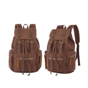 Rucsac Călătorie Canvas & Piele Naturală, Stil Retro — JOLAR