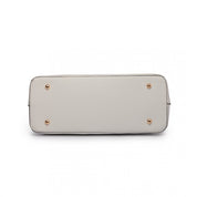 Geanta dama, de umar cu borseta si clutch, set din 3 piese, din piele ecologica texturata rezistenta la stropi, Miss Lulu LT6648