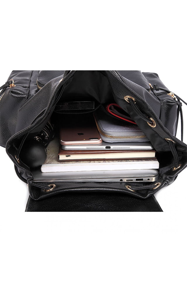 Rucsac dama, stil casual, din piele ecologica, rezistent la apa, KONO LH1709