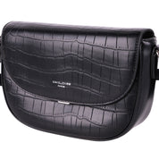 Geanta crossbody pentru dama din piele eco imitatie crocodil, David Jones, AB-CM6510