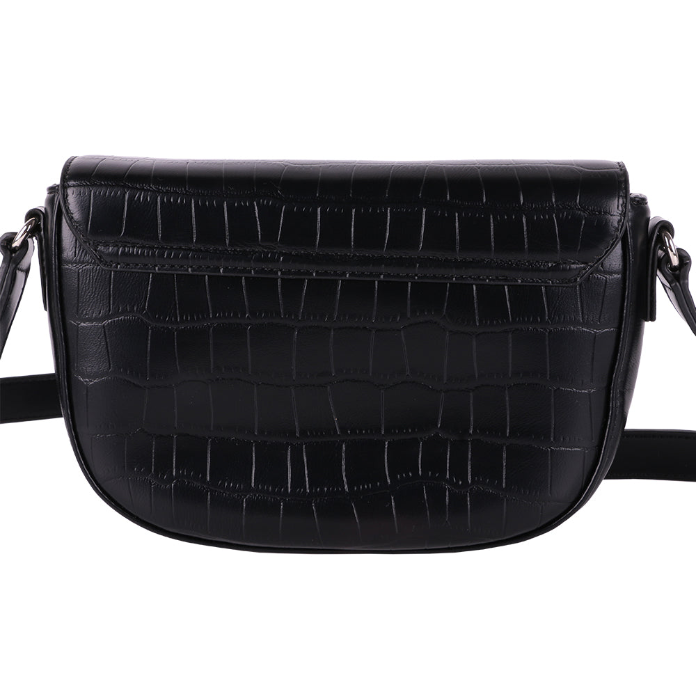 Geanta crossbody pentru dama din piele eco imitatie crocodil, David Jones, AB-CM6510