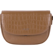 Geanta crossbody pentru dama din piele eco imitatie crocodil, David Jones, AB-CM6510