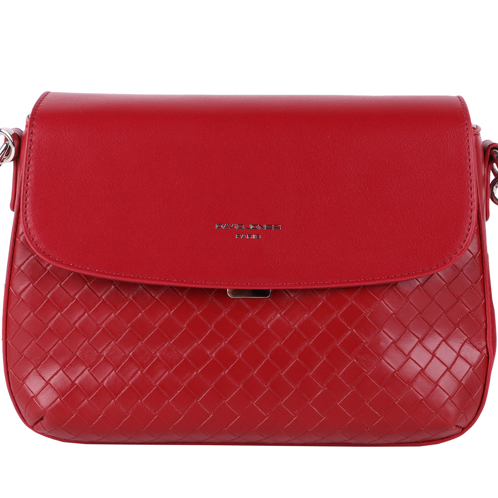 Geanta crossbody pentru dama din piele eco impletita, David Jones, AB-CM6525