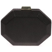 Geanta Clutch de seara pentru dama, cu efect piele de sarpe, Paula Rossi AD-125105