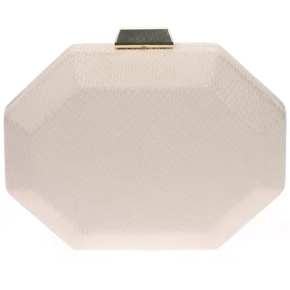 Geanta Clutch de seara pentru dama, cu efect piele de sarpe, Paula Rossi AD-125105