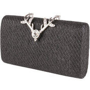 Geanta clutch de seara pentru dama, eleganta, din rafie Paula Rossi AD-22215