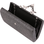 Geanta clutch de seara pentru dama, eleganta, din rafie Paula Rossi AD-22215