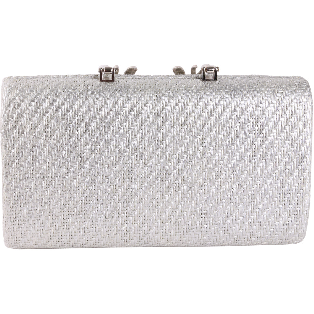 Geanta clutch de seara pentru dama, eleganta, din rafie Paula Rossi AD-22215