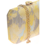 Geanta Clutch cu detalii imprimate, din tetasura moale, Paula Rossi AD-23026