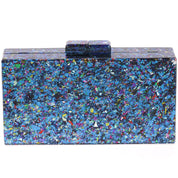 Geanta Clutch cu efect confetti, din plastic AD-23028