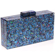 Geanta Clutch cu efect confetti, din plastic AD-23028