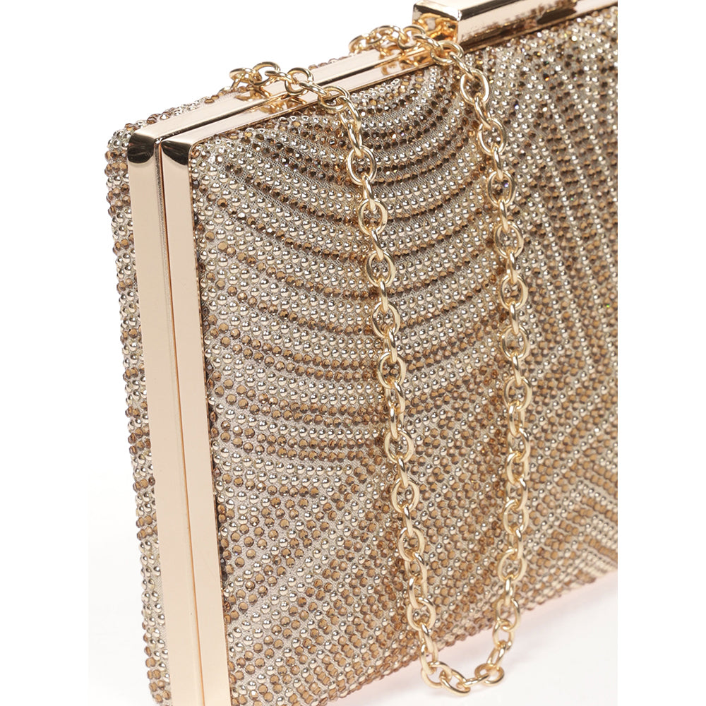 Geanta Clutch de seara pentru dama, cu strasuri, eleganta Paula Rossi AD-41332