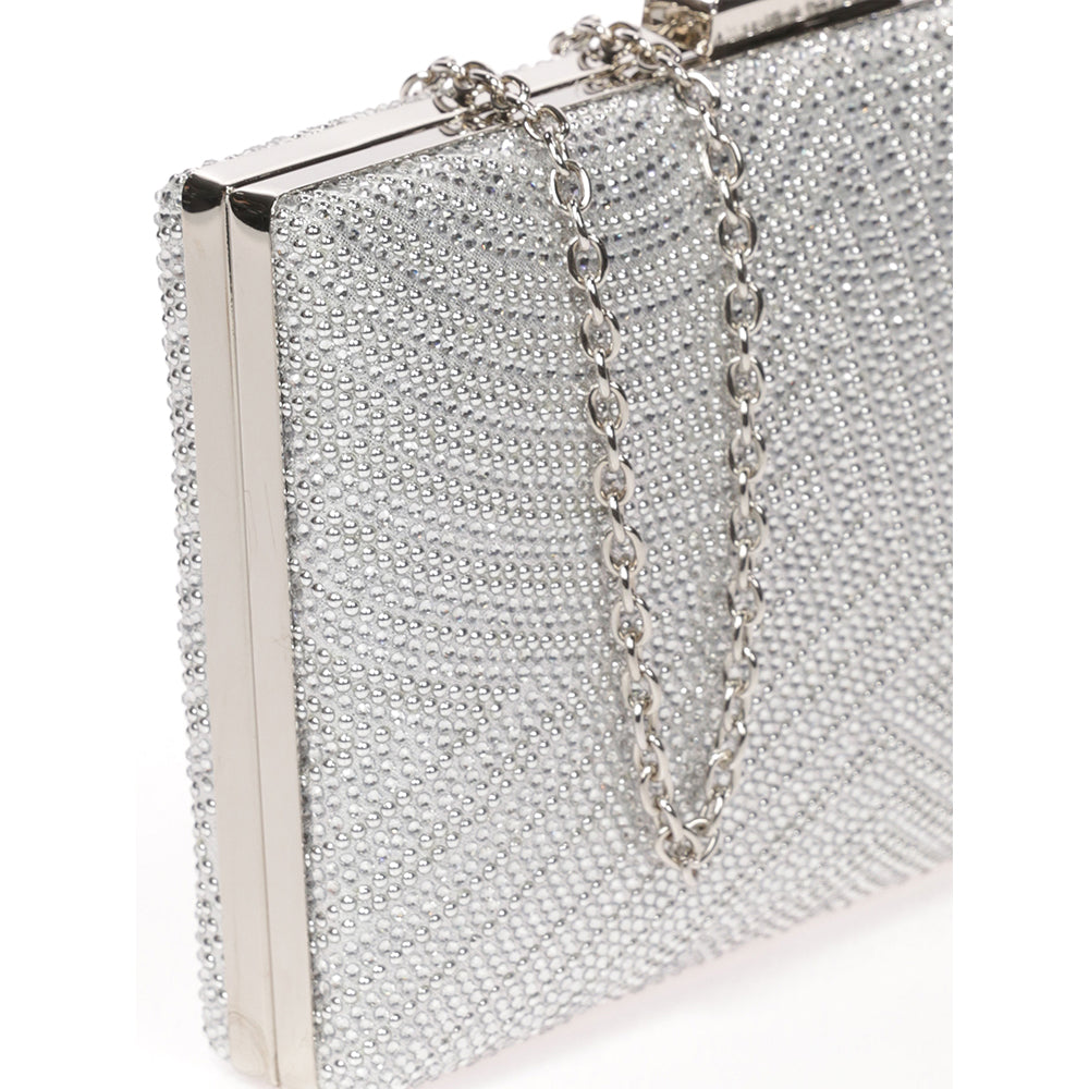 Geanta Clutch de seara pentru dama, cu strasuri, eleganta Paula Rossi AD-41332