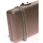 Geanta Clutch eleganta cu inchidere frunza din metal auriu, Paula Rossi AD-41372