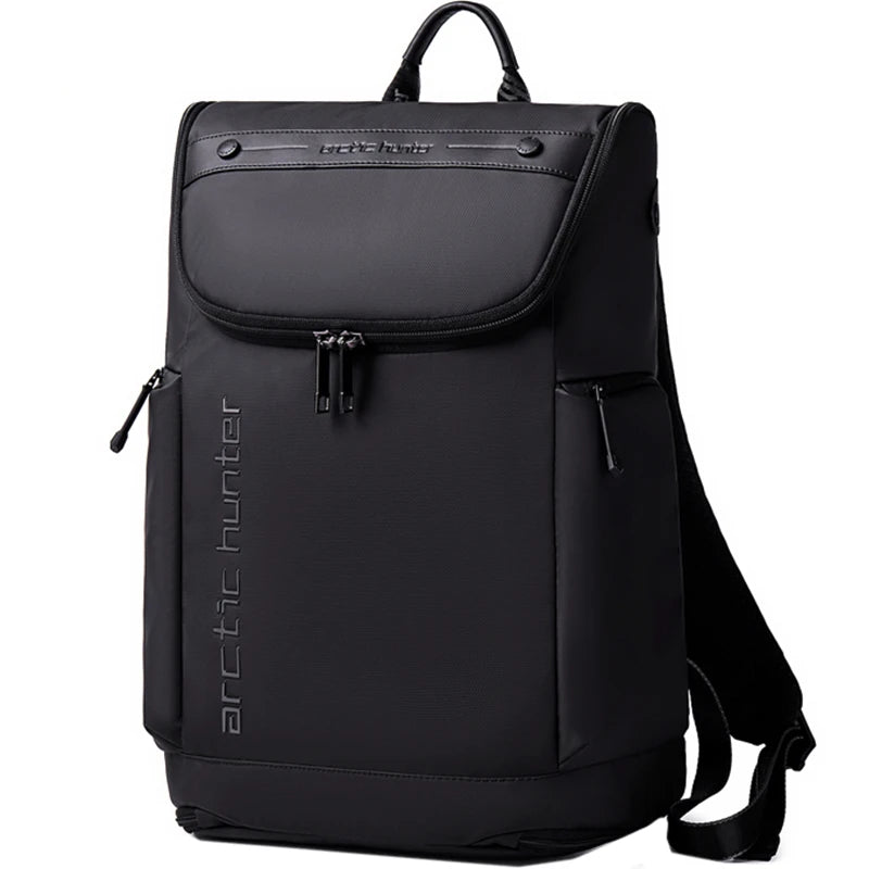 Rucsac smart pentru barbati, business casual design, compartiment interior pentru laptop de 15.6 inch, din poliester rezistent la apa, lacat TSA antifurt si fixare de valiza, Arctic Hunter B00465