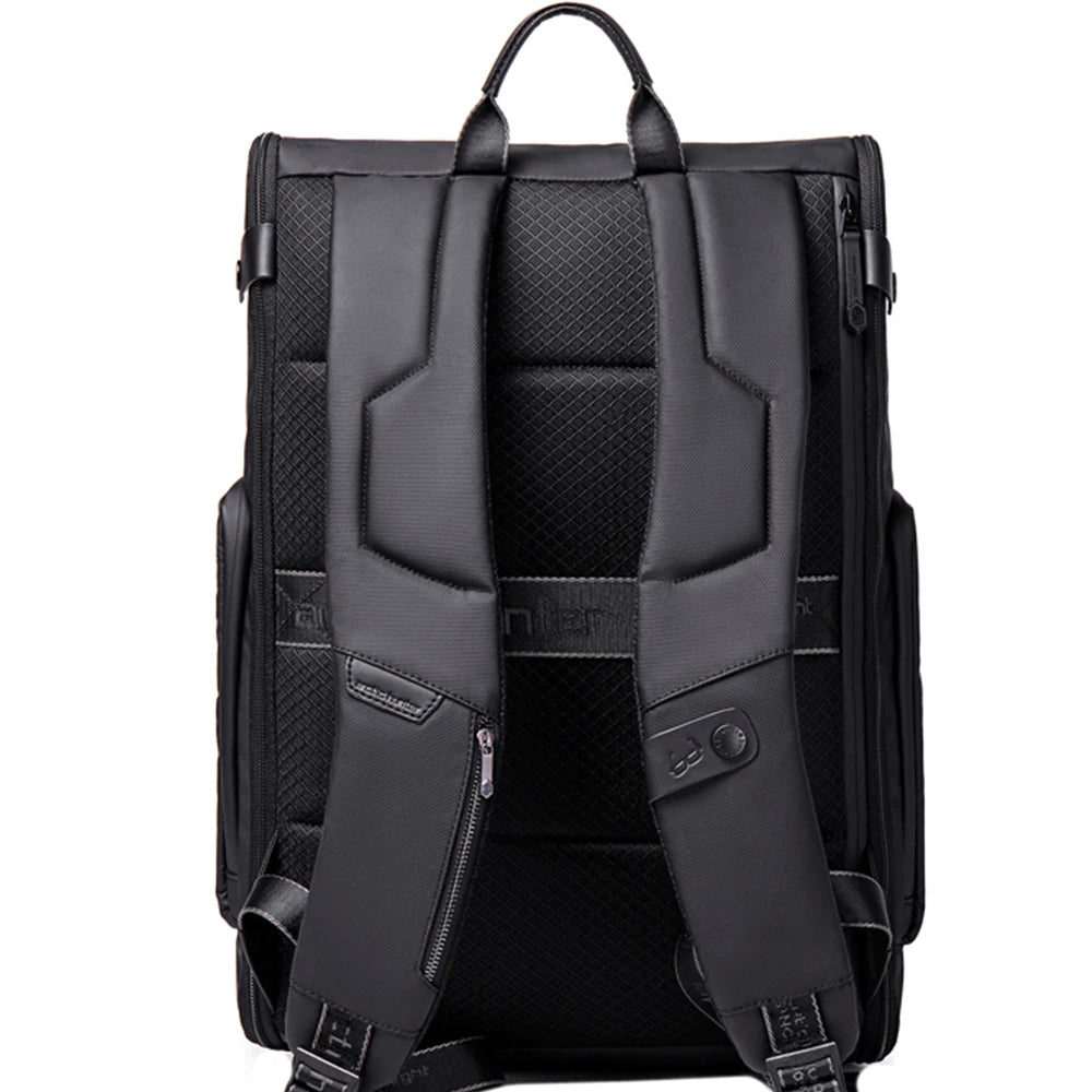 Rucsac smart pentru barbati, business casual design, compartiment interior pentru laptop de 15.6 inch, din poliester rezistent la apa, lacat TSA antifurt si fixare de valiza, Arctic Hunter B00465