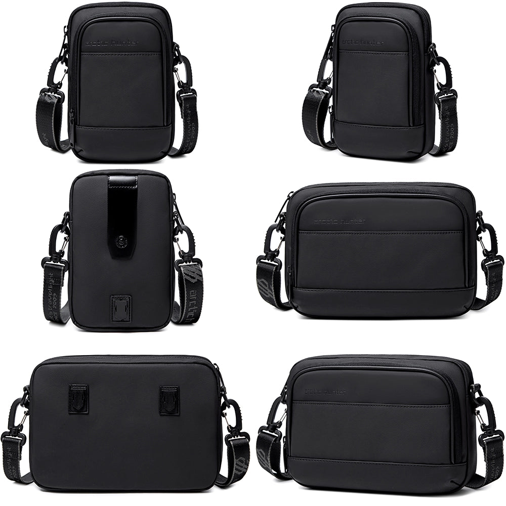 Rucsac smart premium pentru barbati, 3 in 1 set, compartiment separat pentru laptop de 15.6 inch, din poliester rezistent la apa, cu fixare de valiza, Arctic Hunter B00483