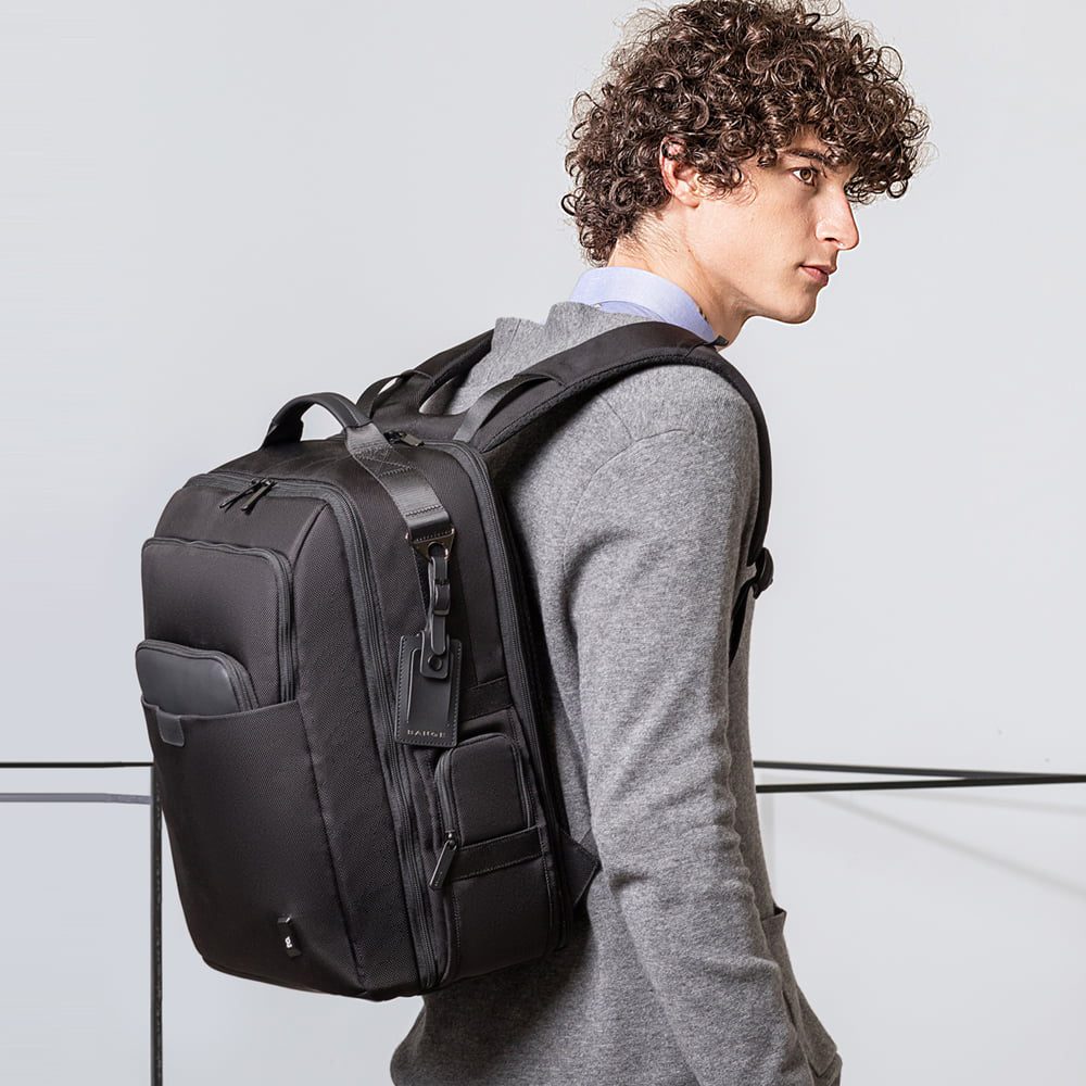 Rucsac smart unisex BANGE, compartiment mare pentru calatorii, compartiment separat pentru laptop de 15.6 inch, din poliester rezistent la apa, buzunare laterale BG-G63