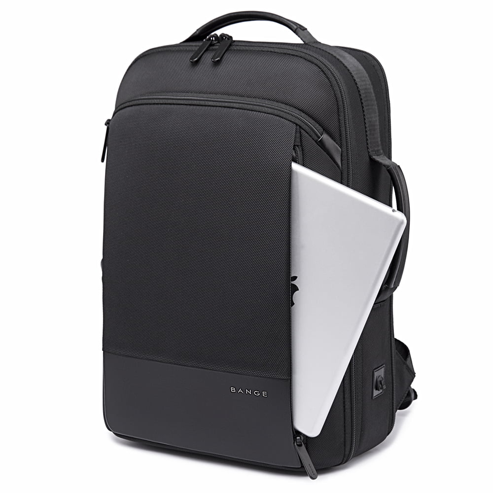 Rucsac laptop 15.6 inch, buzunar pentru tableta, cu iesire la casti si port USB, din poliester, rezistent la apa, buzunar anti furt BANGE BG-S55