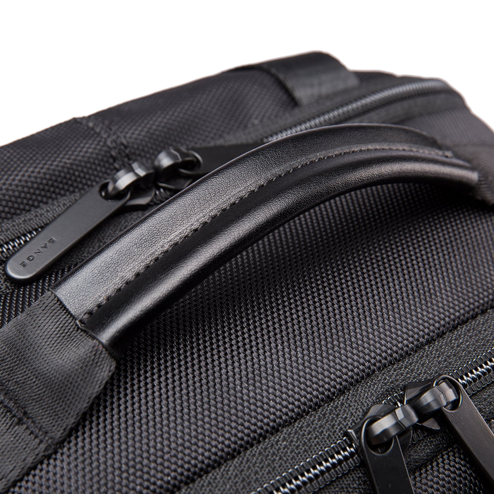Rucsac laptop 15.6 inch, buzunar pentru tableta, cu iesire la casti si port USB, din poliester, rezistent la apa, buzunar anti furt BANGE BG-S55