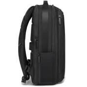 Rucsac unisex smart casual pentru laptop 15.6 inch, extensibil pentru calatorii, din poliester este rezistent la apa, iesire la casti si port USB, spate respirabil si buzunar anti furt, BANGE BG-S56