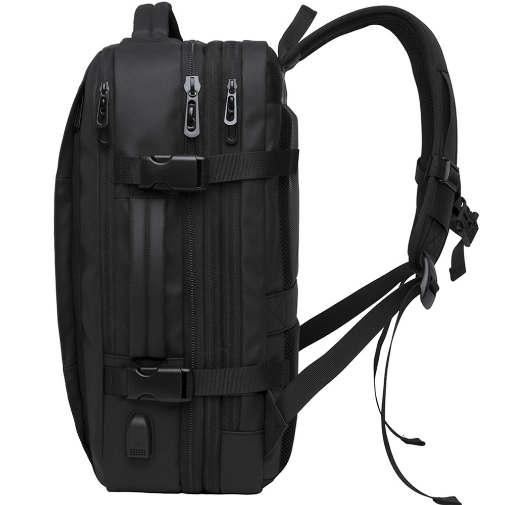 Rucsac pentru calatorii, multifunctional pentru avion, bagaj de mana sau cabina, extensibil pentru voiaj, rezistent la stropi de apa, USB, BANGE BG1908