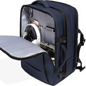 Rucsac pentru calatorii, multifunctional pentru avion, bagaj de mana sau cabina, extensibil pentru voiaj, rezistent la stropi de apa, USB, BANGE BG1908