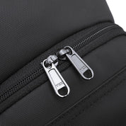 Geanta crossbody, tip rucsac unisex, cu port USB si buzunar ascuns pe spate, din poliester rezistent la stropi, BANGE BG1910