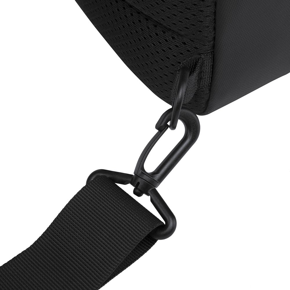 Geanta crossbody, tip rucsac unisex, cu port USB si buzunar ascuns pe spate, din poliester rezistent la stropi, BANGE BG1910