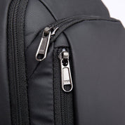 Rucsac crossbody pentru barbati, din poliester rezistent la apa, cu port USB si buzunar antifurt, BANGE BG1911