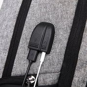 Rucsac unisex smart casual BANGE, din poliester, rezistent la apa, cu lacat TSA si port USB, BG2215-9