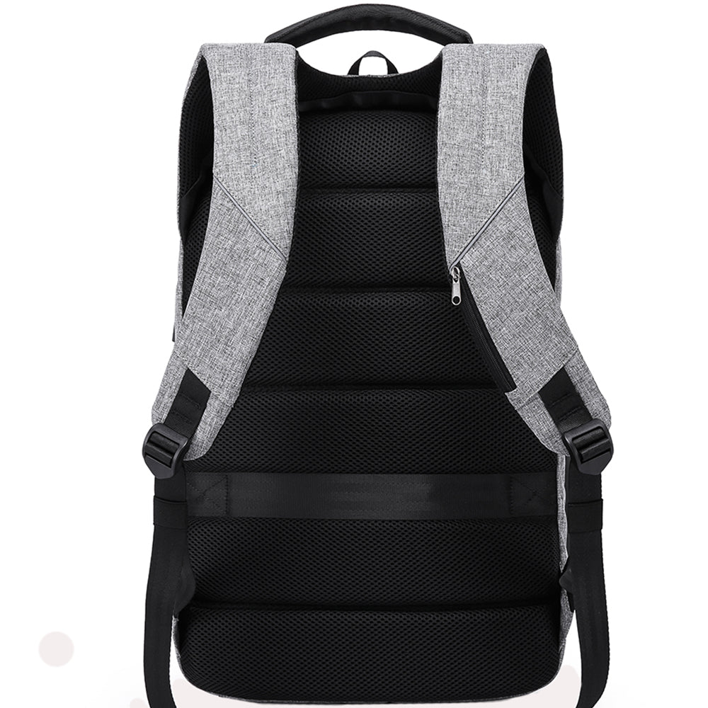 Rucsac unisex smart casual BANGE, din poliester, rezistent la apa, cu lacat TSA si port USB, BG2215-9