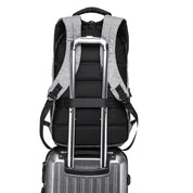 Rucsac unisex smart casual BANGE, din poliester, rezistent la apa, cu lacat TSA si port USB, BG2215-9