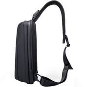 Rucsac unisex cross body minimalist, din poliester este rezistent la stropi, bareta ajustabila stinga dreapta, BANGE BG2811