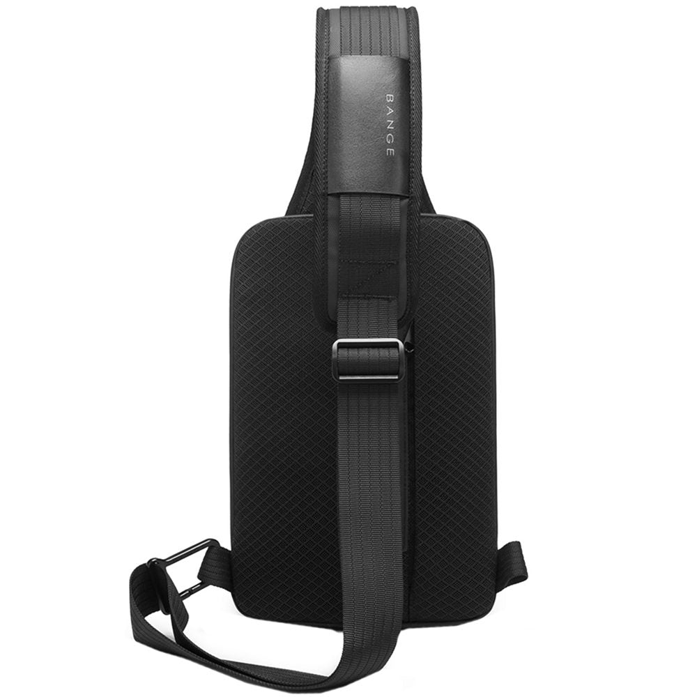 Rucsac crossbody pentru barbati, din poliester este rezistent la apa, trident posterior pentru umbrela, BANGE BG7210