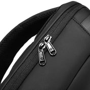 Rucsac crossbody unisex, de dimensiuni mici, din poliester rezistent la apa, cu port USB si buzunar antifurt BANGE BG7221