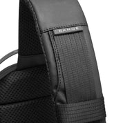 Rucsac crossbody unisex, de dimensiuni mici, din poliester rezistent la apa, cu port USB si buzunar antifurt BANGE BG7221