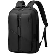 Rucsac unisex pentru laptop 15.6 inch, din poliester rezistent la apa si zgirieturi, spate respirabil si port USB, BANGE BG7238