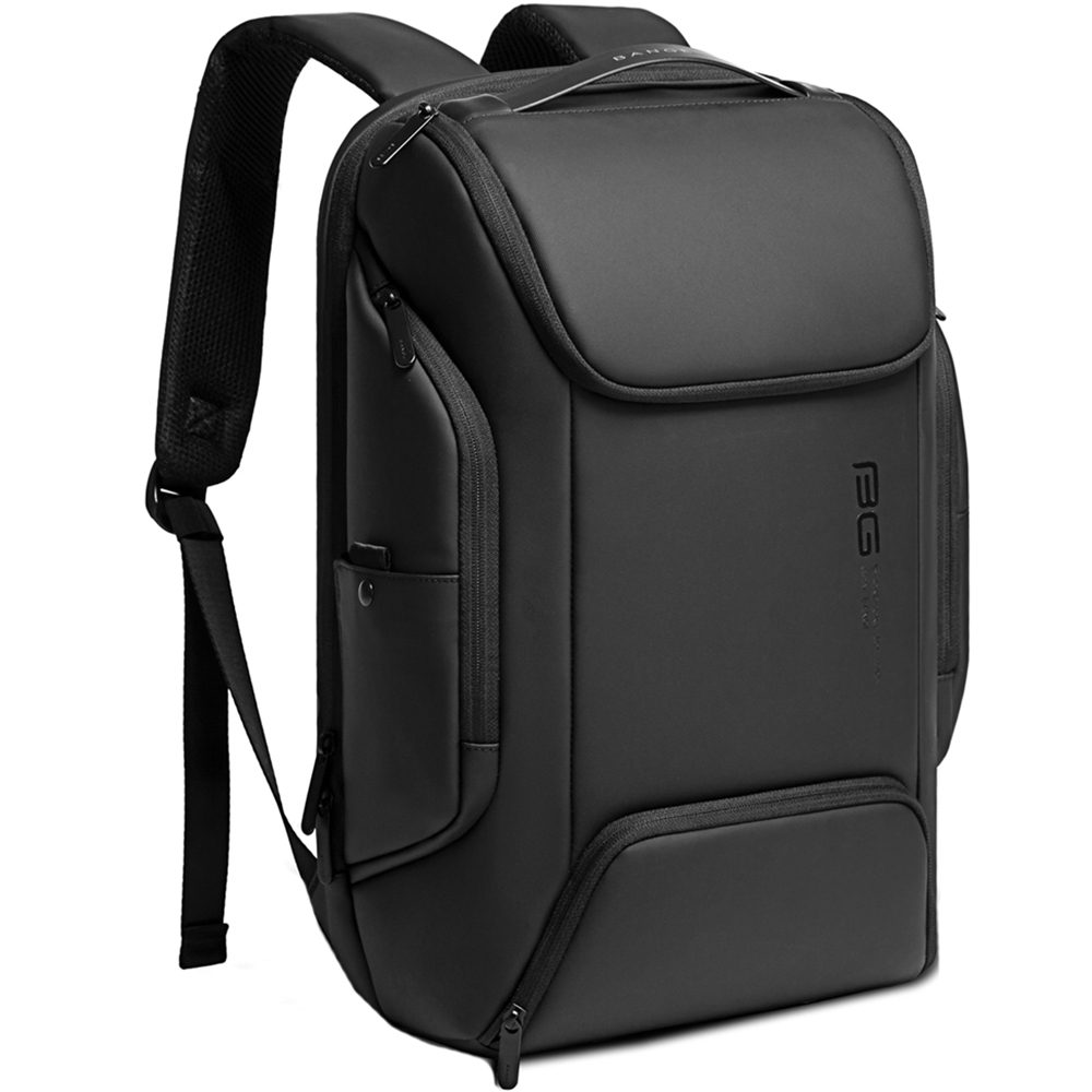 Rucsac Smart Unisex pentru laptop 15.6 inch, cu port USB, rucsac din poliester este rezistent la apa, breloc pentru chei, BANGE BG7267