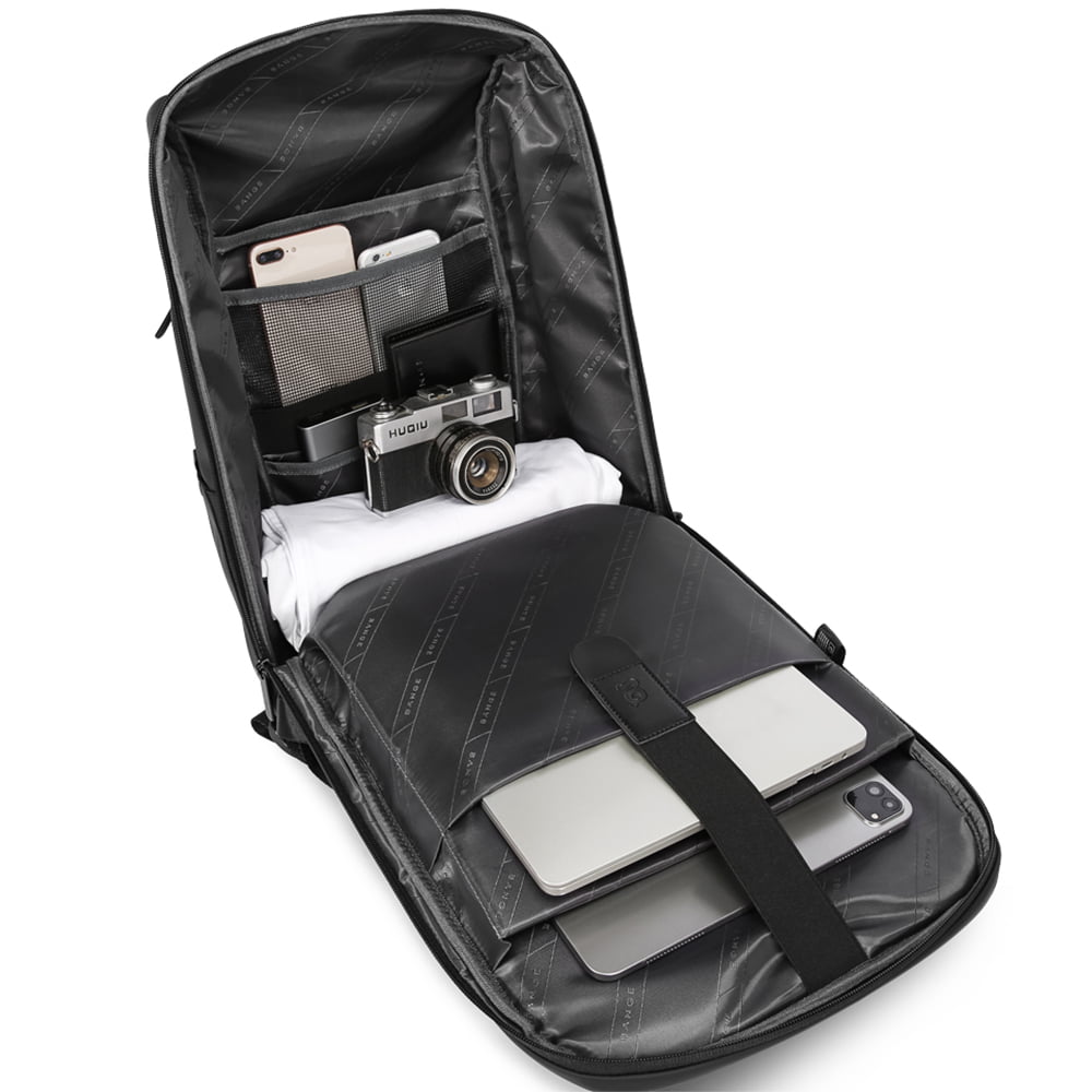 Rucsac laptop 15.6 inch, din poliester, rezistent la apa, port USB si TYPE-C, se fixeaza de valiza, BANGE BG7268