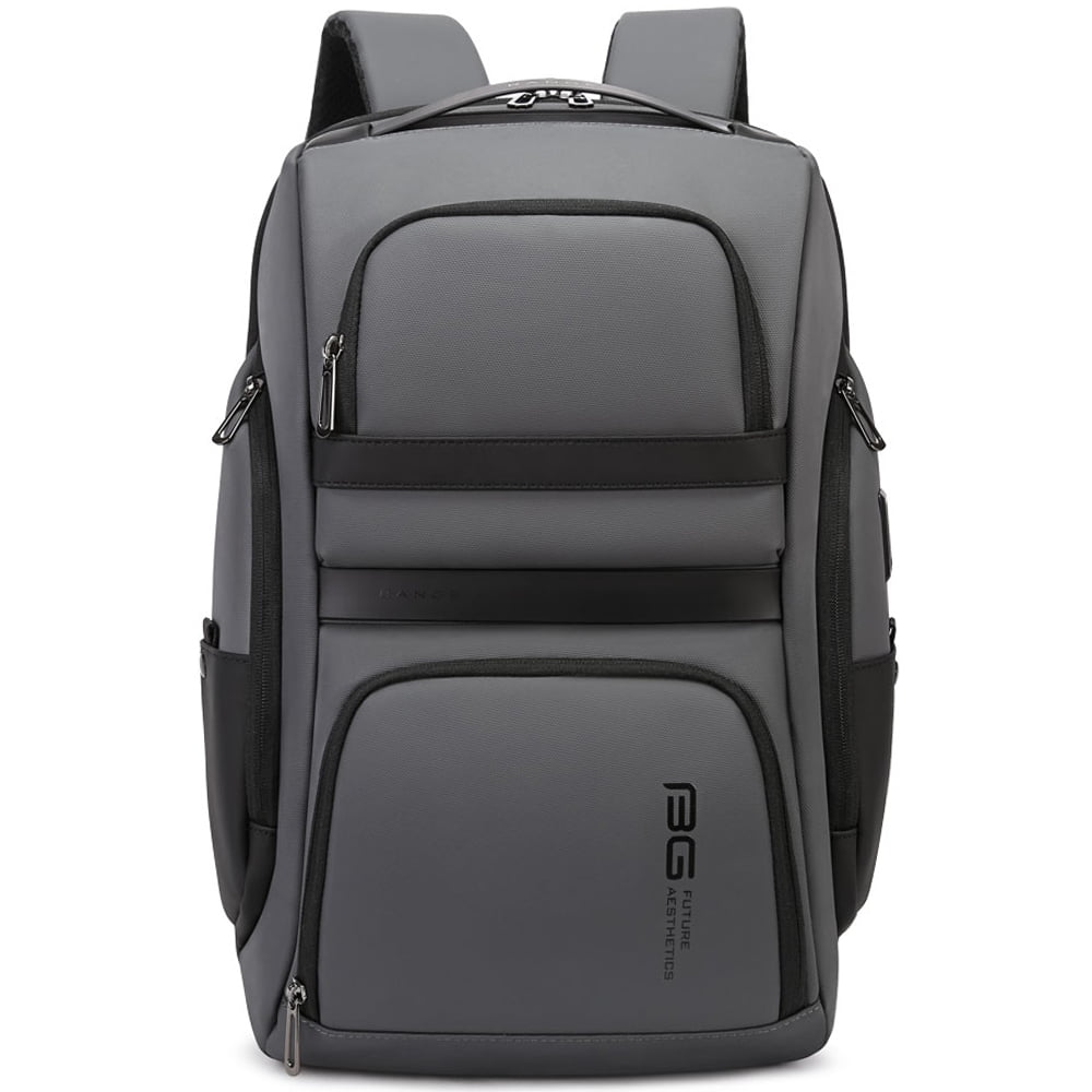 Rucsac laptop 15.6 inch, din poliester, rezistent la apa, port USB si TYPE-C, se fixeaza de valiza, BANGE BG7268
